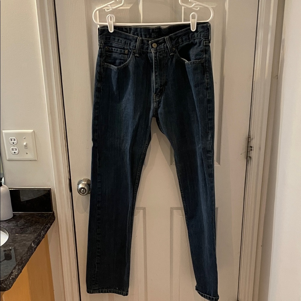 Levi's Dark Blue Straight Jeans for Men